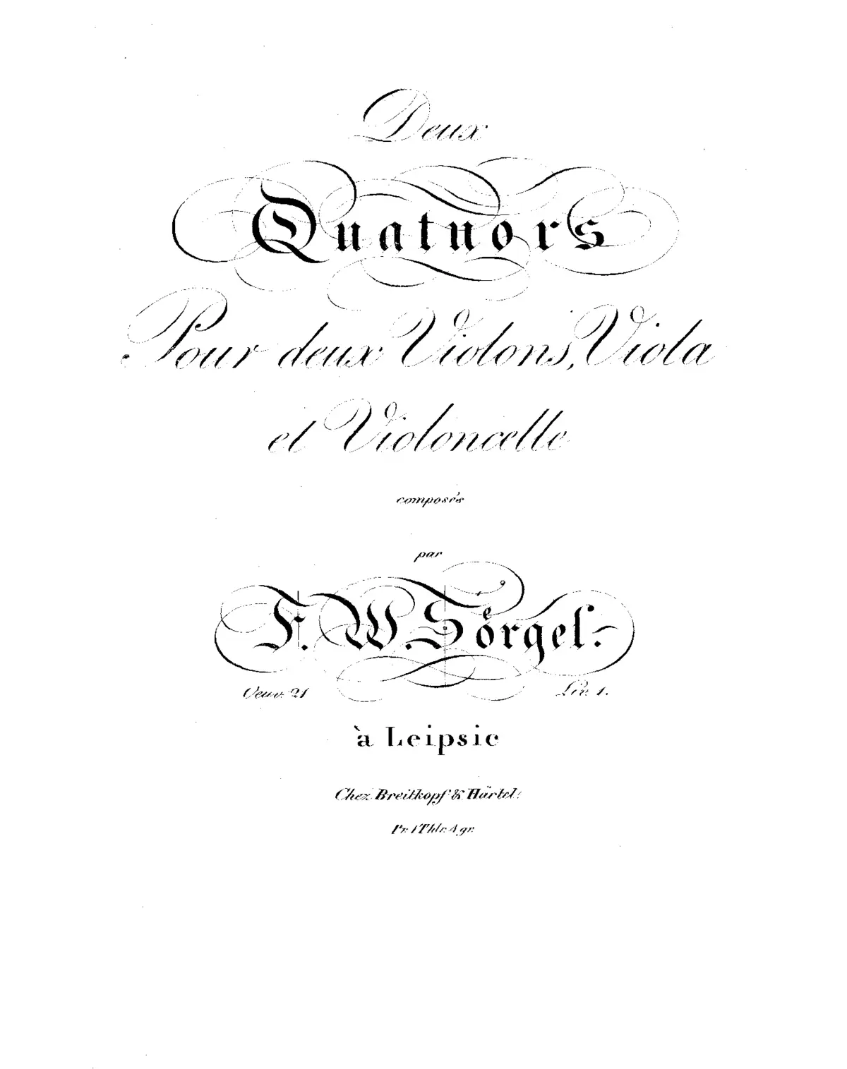 2 String Quartets - Page 1
