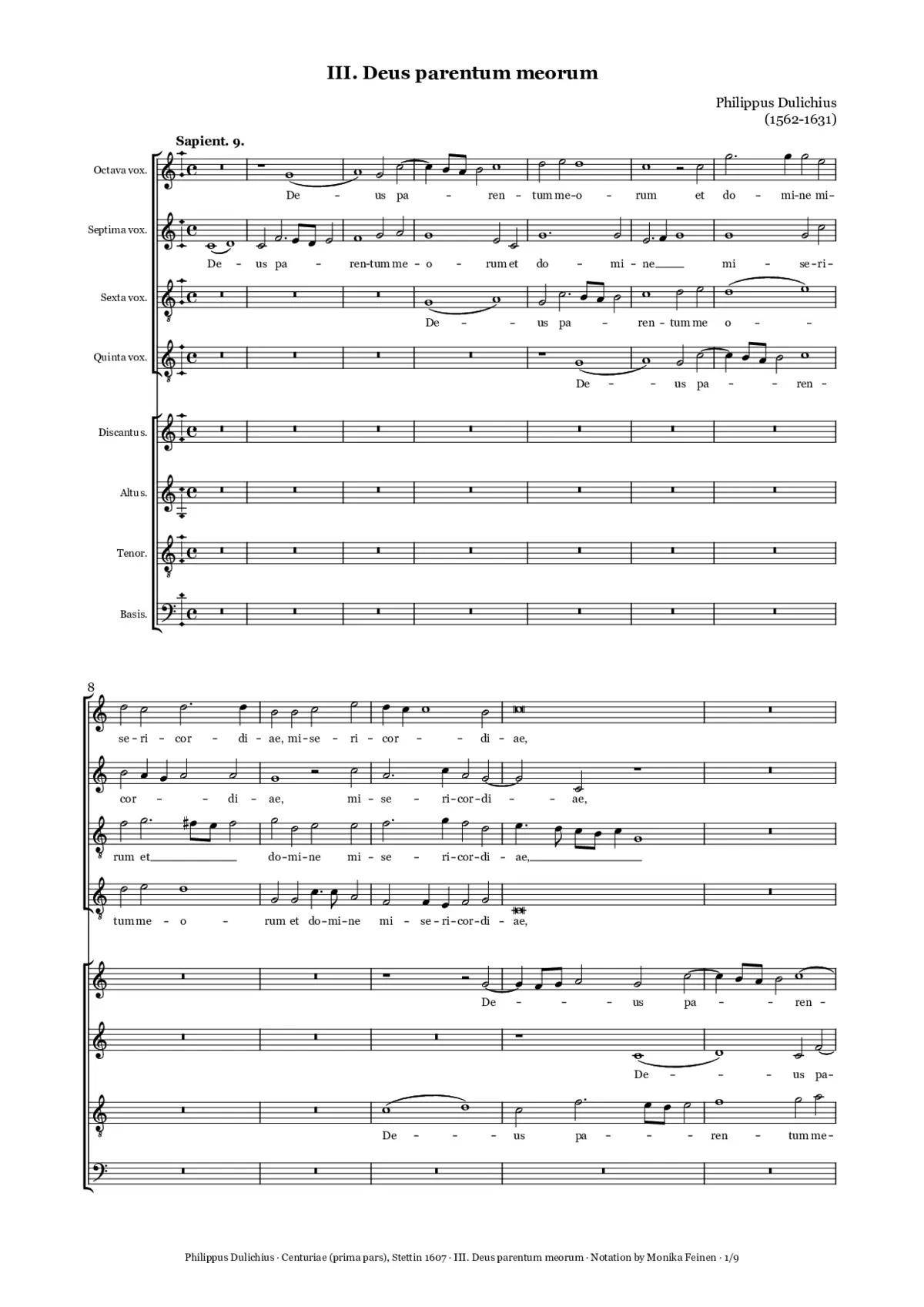 Deus parentum meorum - Page 1