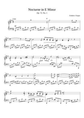 Nocturne in E minor Op.72 No.1