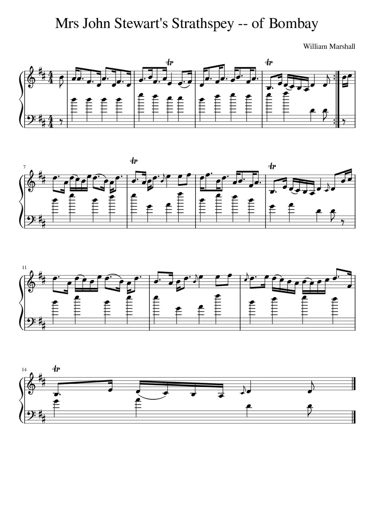 Mrs John Stewart's Strathspey -- of Bombay - Page 1