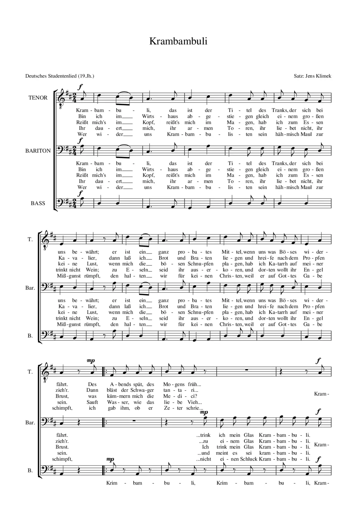 Krambambuli - Page 1