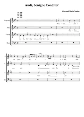 Audi benigne Conditor