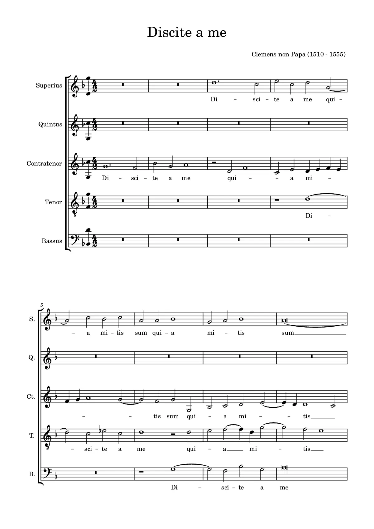 Discite a me quia mitis sum - Page 1