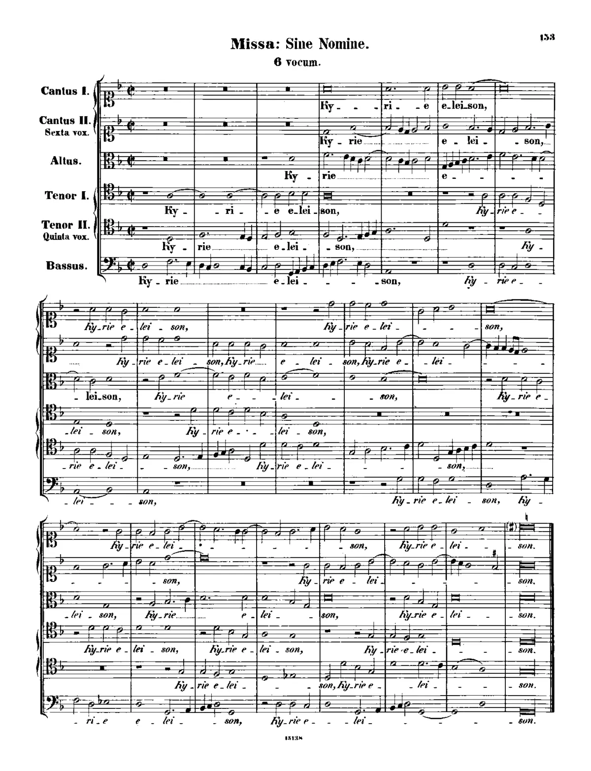 Missa sine nomine - Page 1