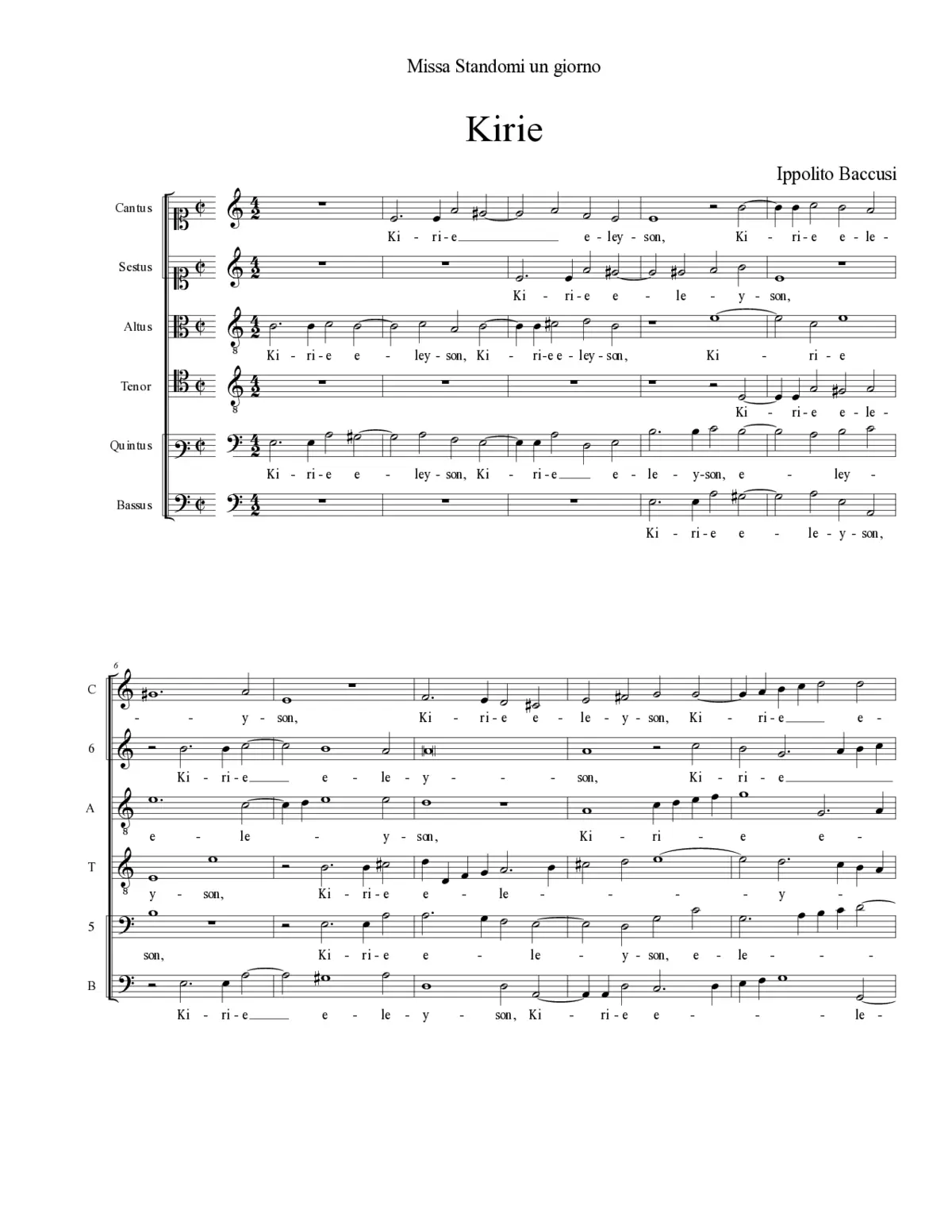Missa Standomi un giorno - Page 1