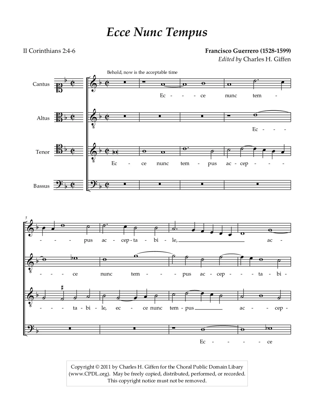 Ecce nunc tempus - Page 1