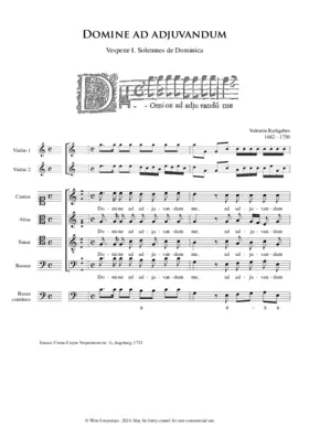 Domine ad adjuvandum, Op. II, No. 1