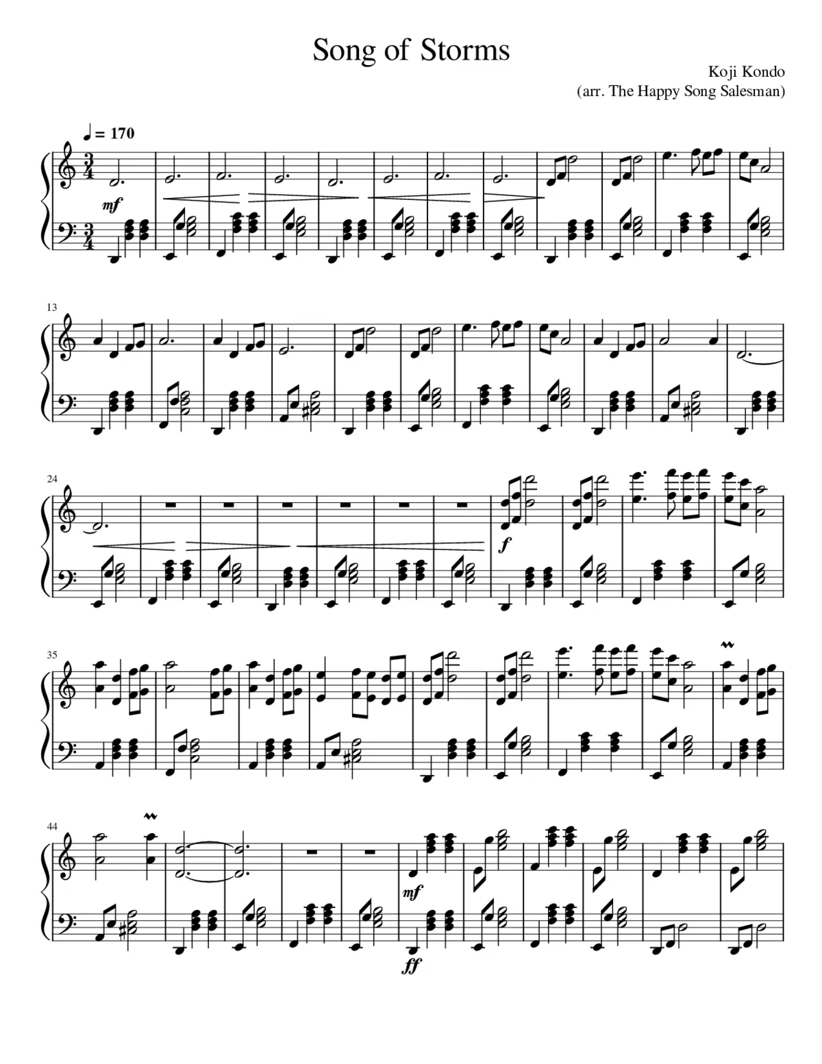 Song of Storms - Page 1