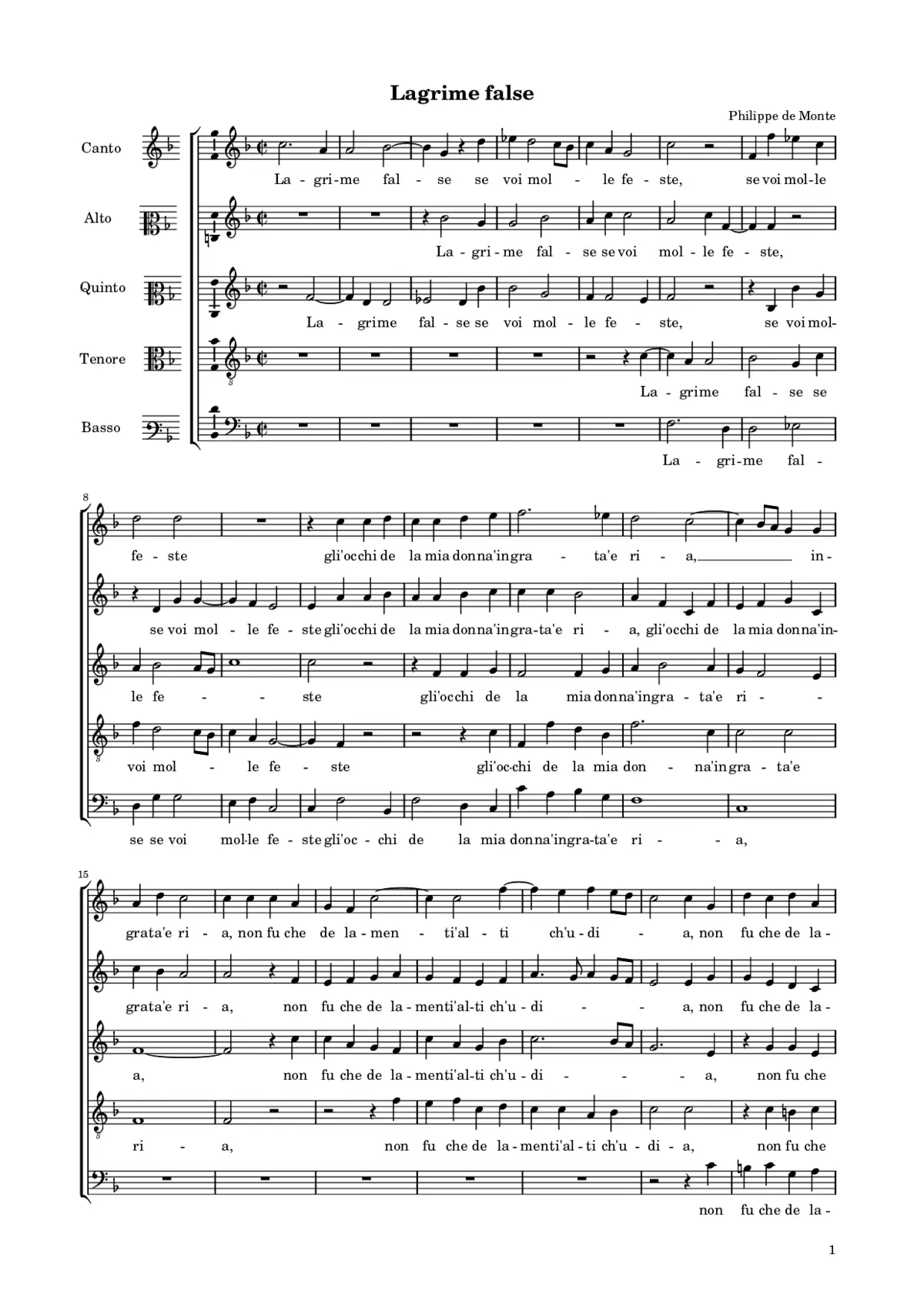 Lagrime false - Page 1