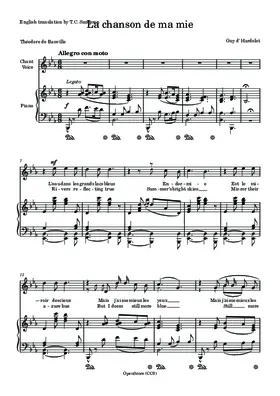 La chanson de ma mie