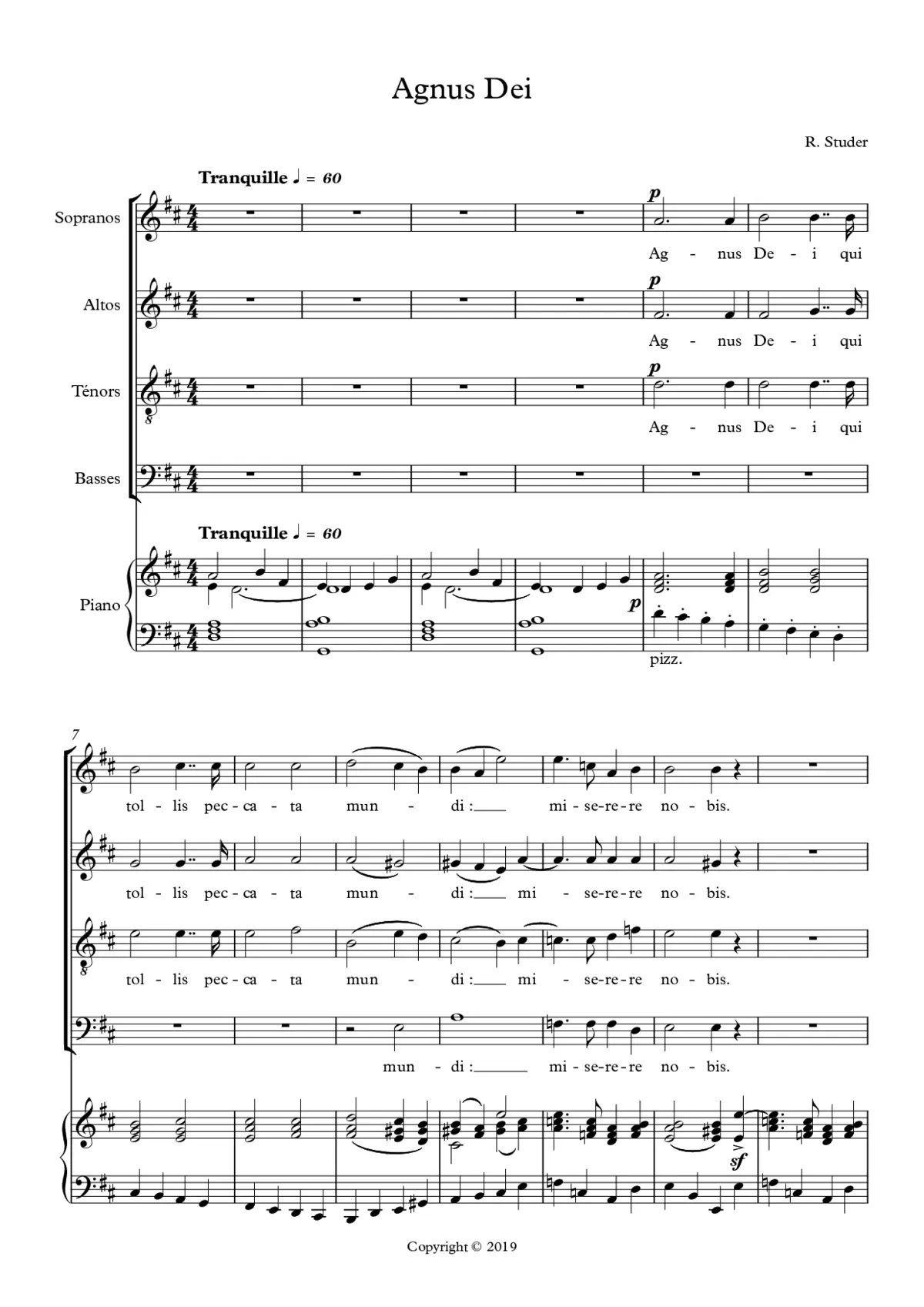 Agnus Dei - Page 1