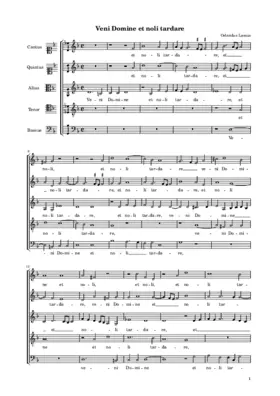 Veni Domine et noli tardare a 5