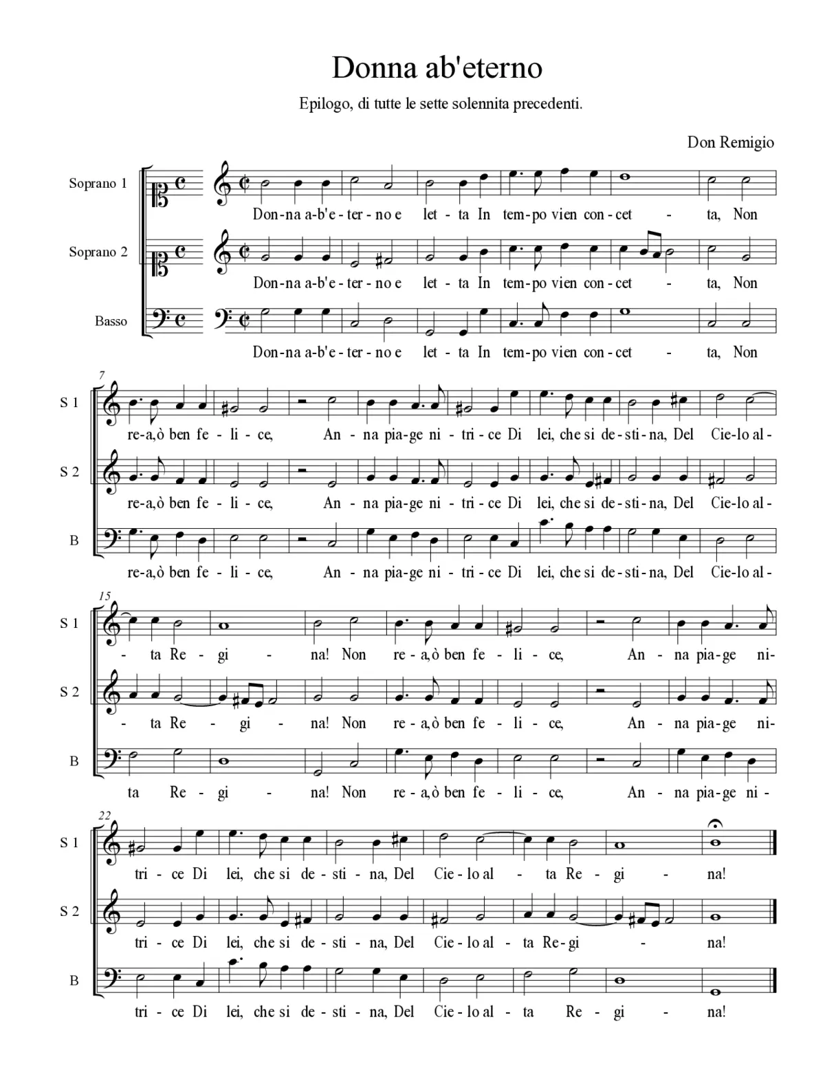 Donna ab'eterno - Page 1