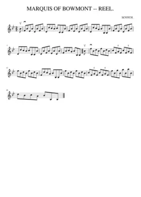 MARQUIS OF BOWMONT -- REEL.