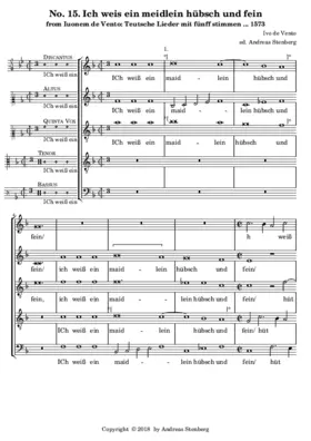 Ich weis ein meidlein hübsch und fein