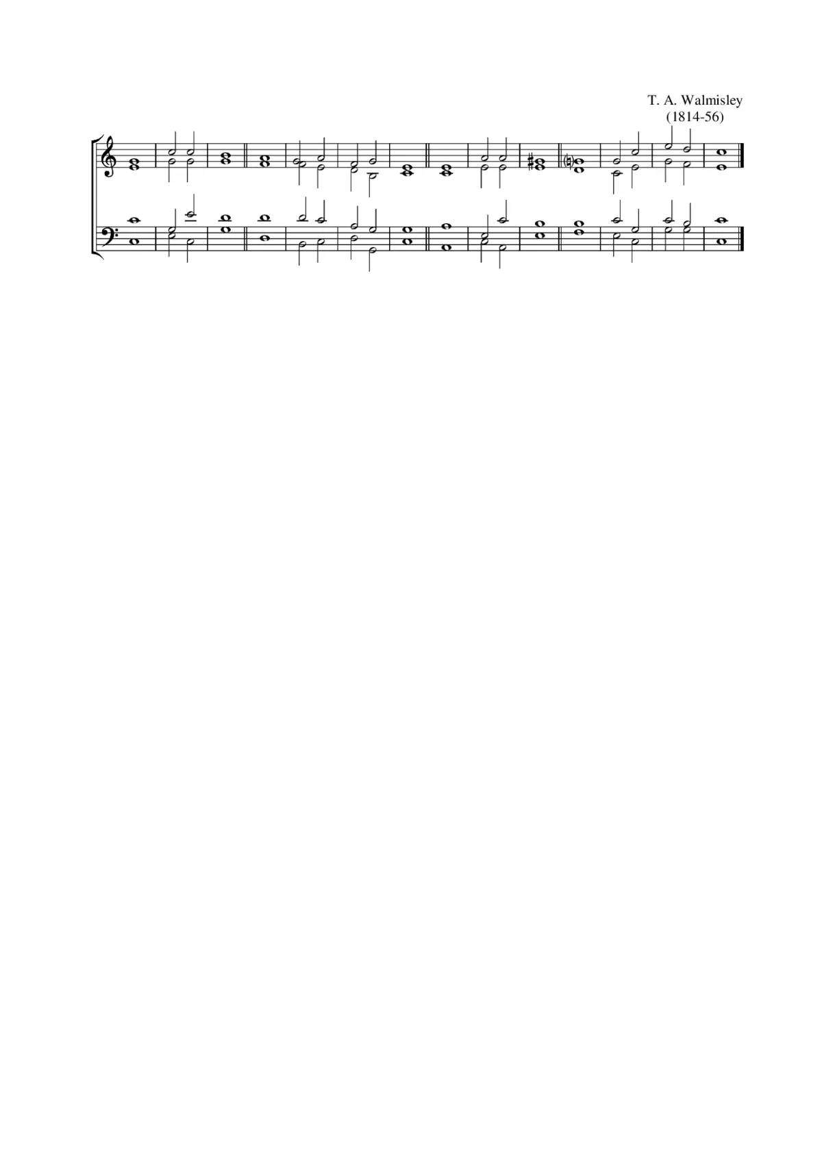 Double chant in C major - Page 1