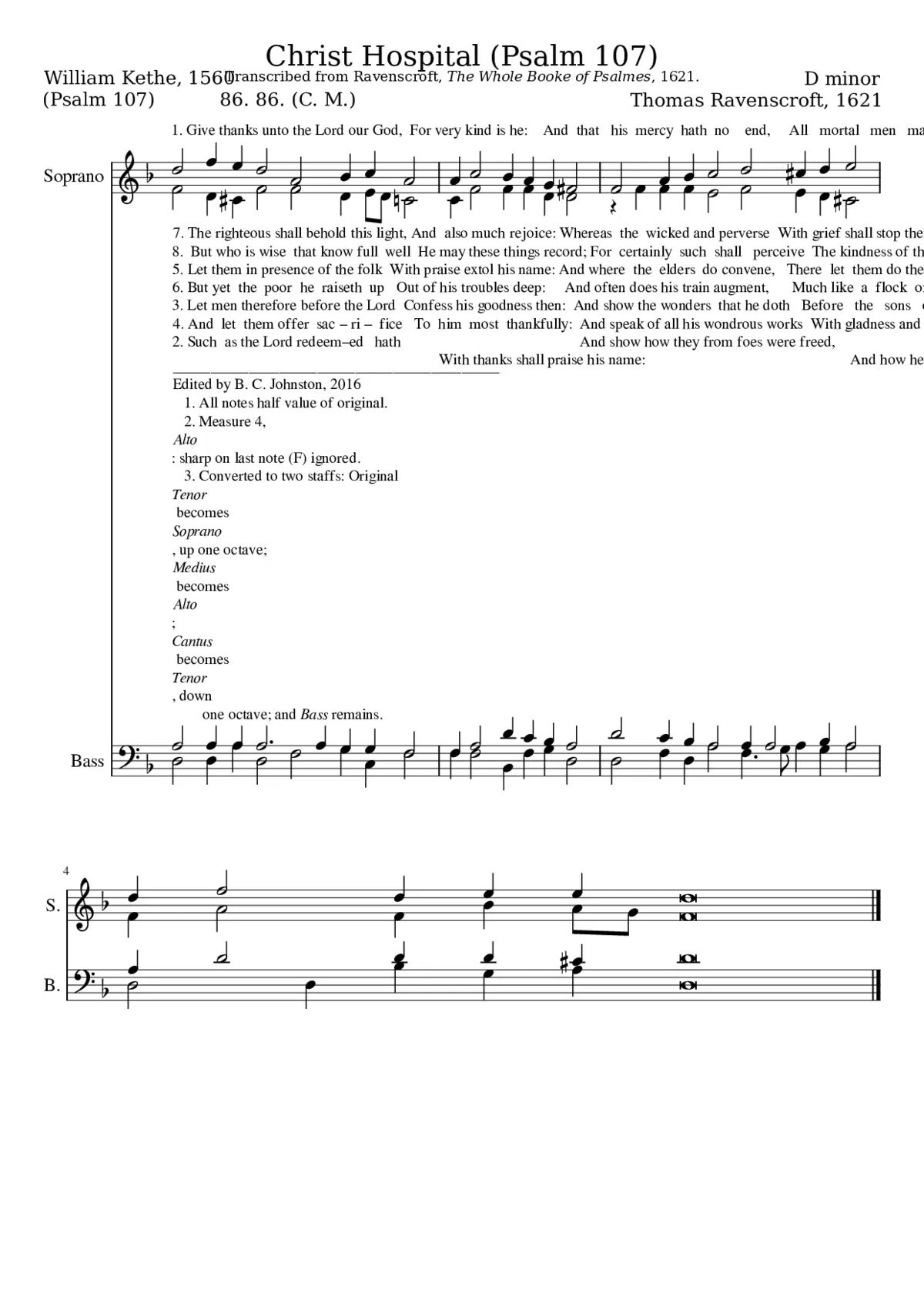 Give thanks unto the Lord our God - Page 1