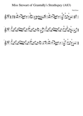 Miss Stewart of Grantully's Strathspey (A83)