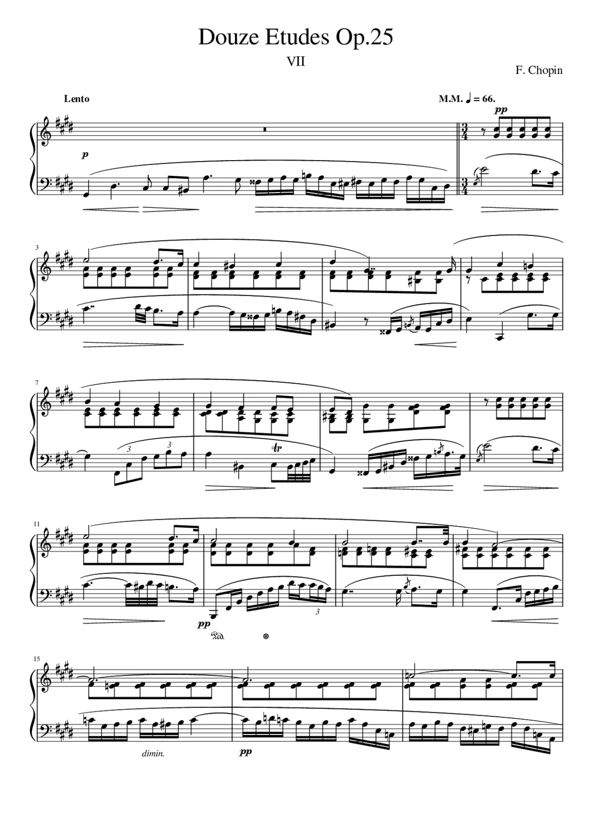 Études Op.25 - Page 1