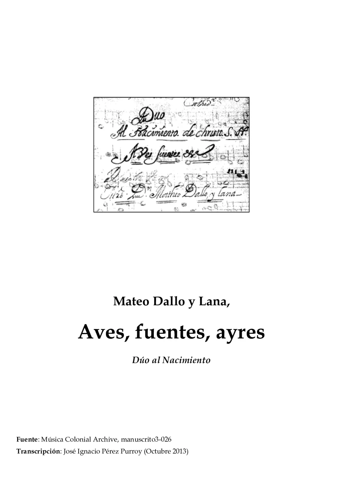 Aves, fuentes, ayres - Page 1