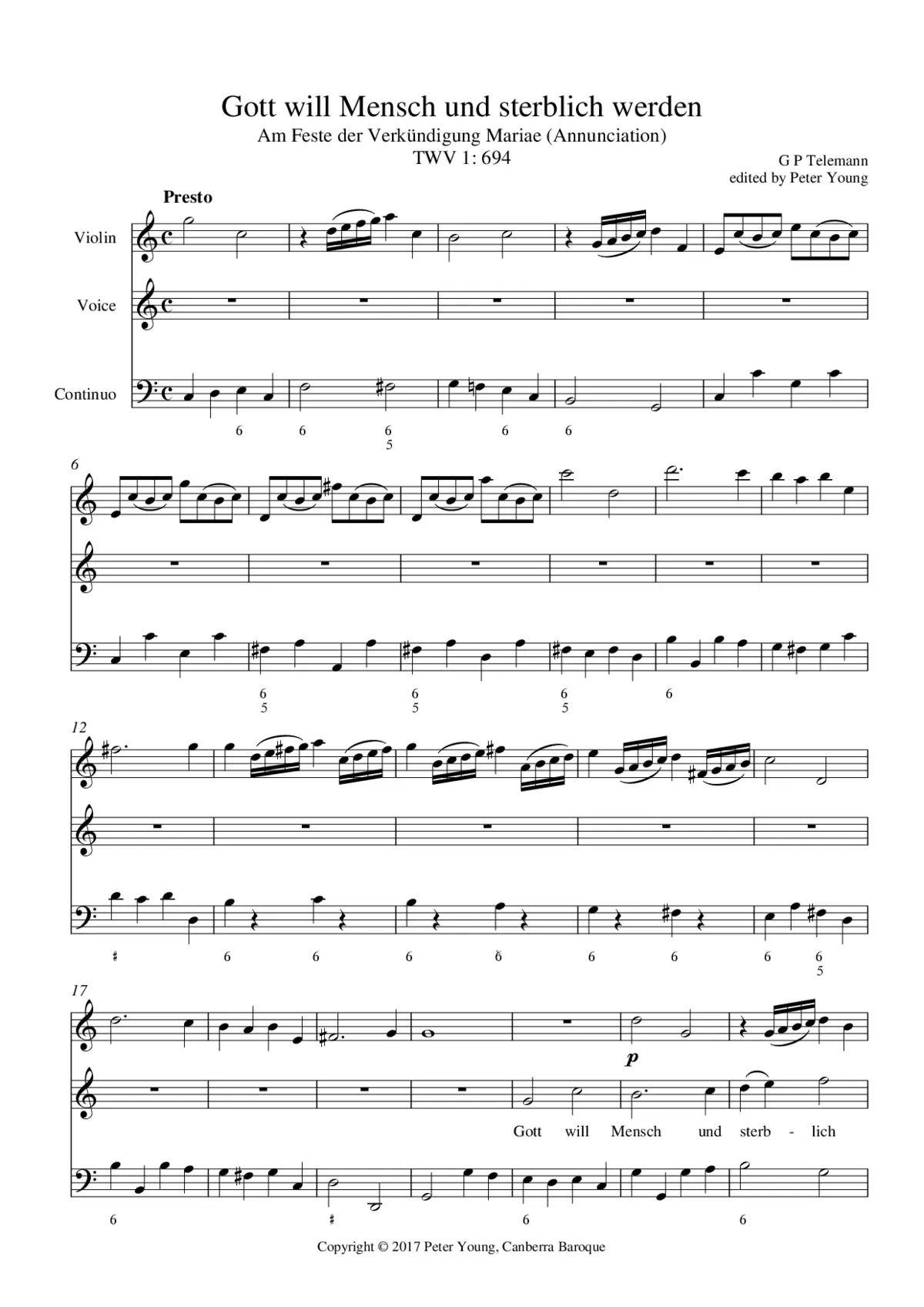 Gott will Mensch und sterblich werden - Page 1
