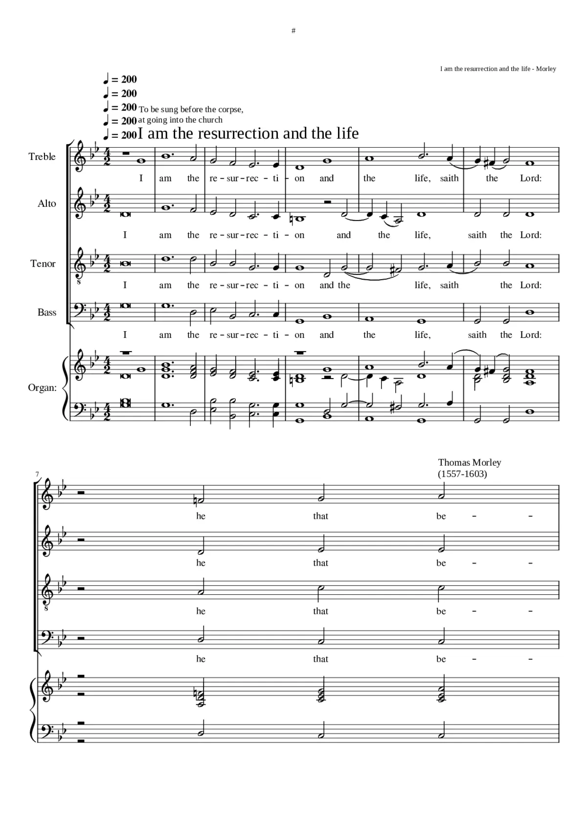 First Dirge Anthem (Funeral Sentences) - Page 1