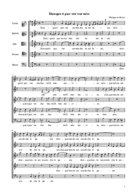 Dunque è pur ver cor mio