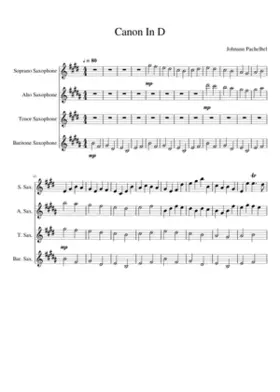 Canon and Gigue in D major P.37