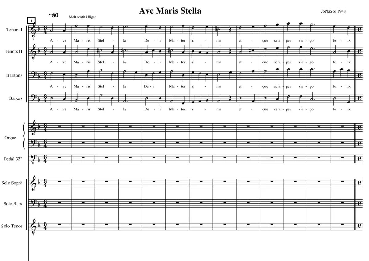 Ave maris stella - Page 1