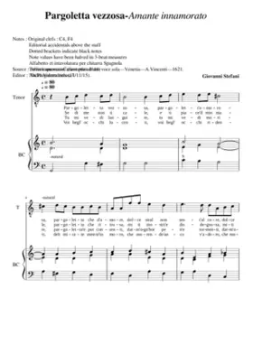 Pargoletta vezzosa - Amante inamorato