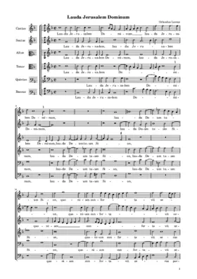 Lauda Jerusalem Dominum
