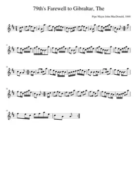 The 79th's Farewell to Gibraltar