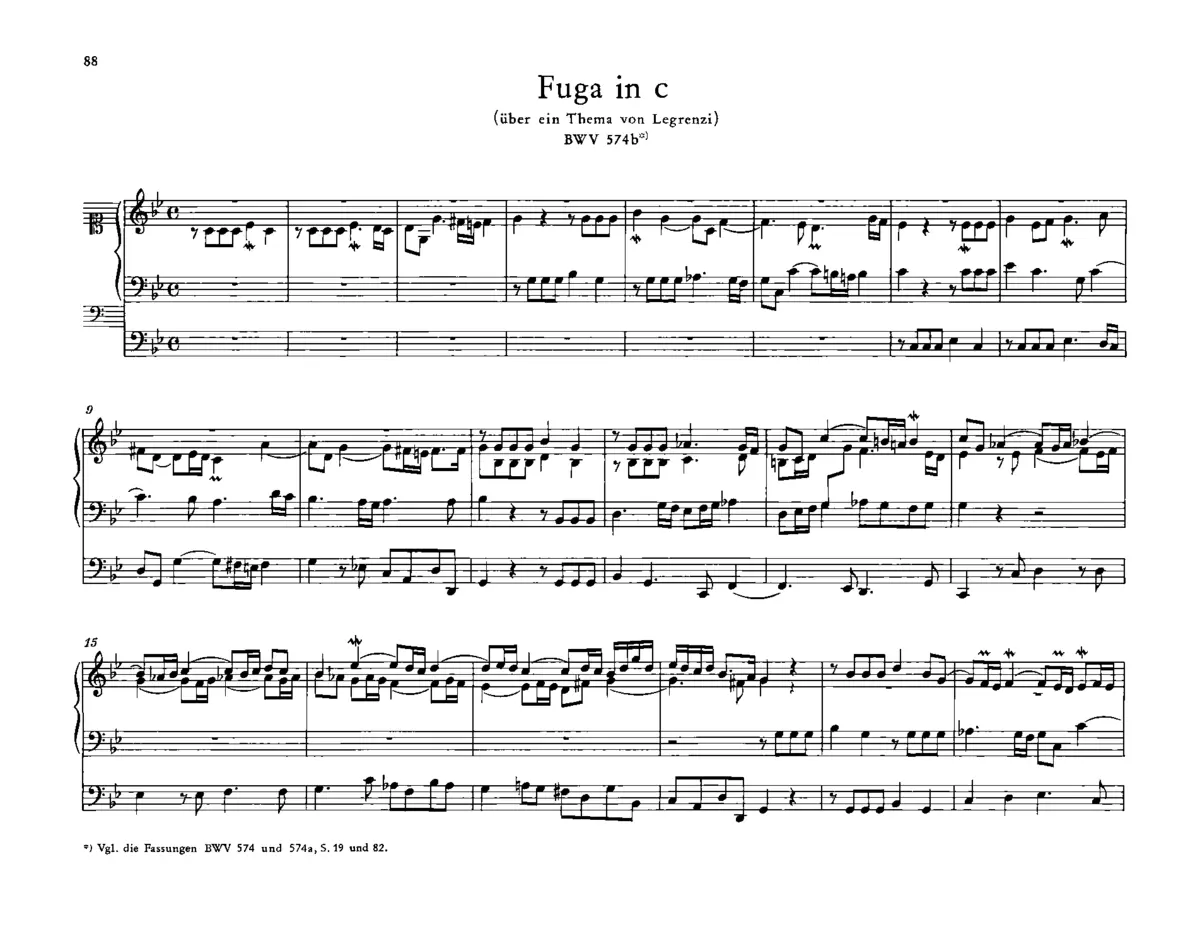 Fugue on a Theme by Giovanni Legrenzi - Page 1