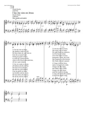 I lay my sins on Jesus