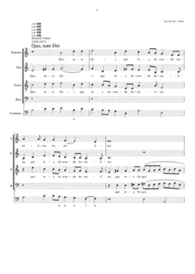 Quo nate Dei quo tua descendit humilitas SWV 59