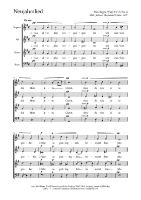 Neujahrslied, WoO VI/13, No. 6