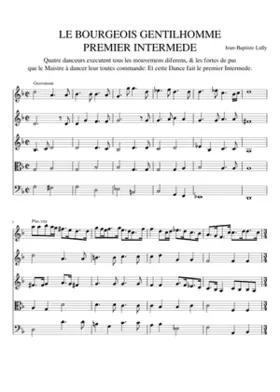 Le bourgeois gentilhomme LWV 43