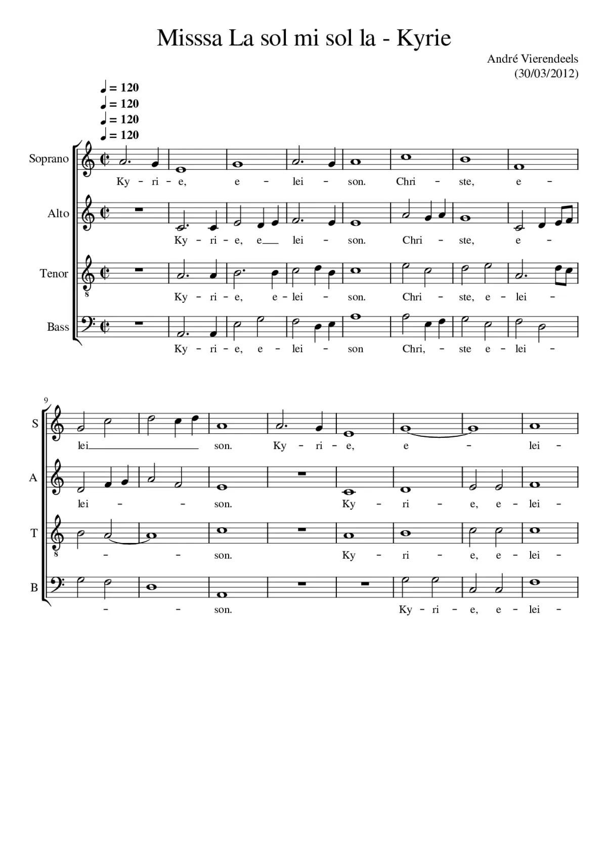 Missa la sol mi sol la - Page 1