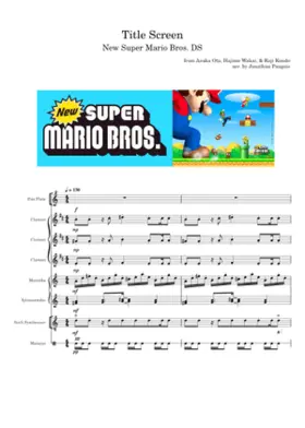 new super mario bros ds - title screen