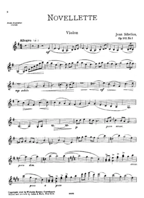 Novellette for Violin and Piano