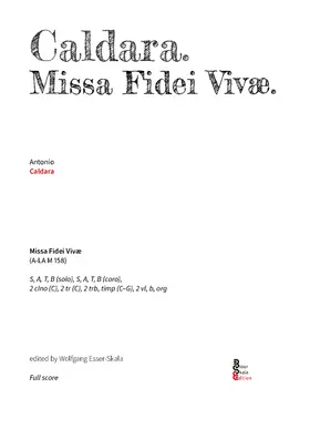 Mass in C major 'Fidei vivae'
