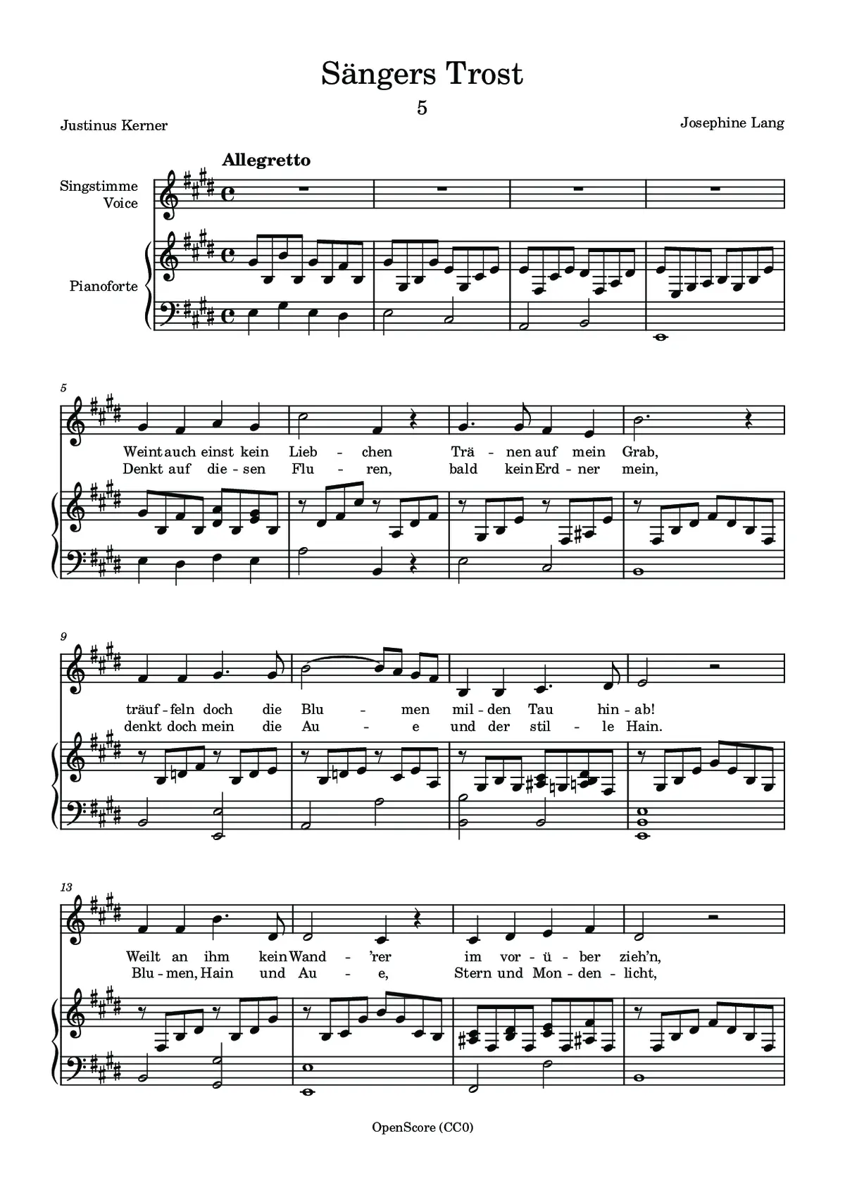 Sängers Trost - Page 1