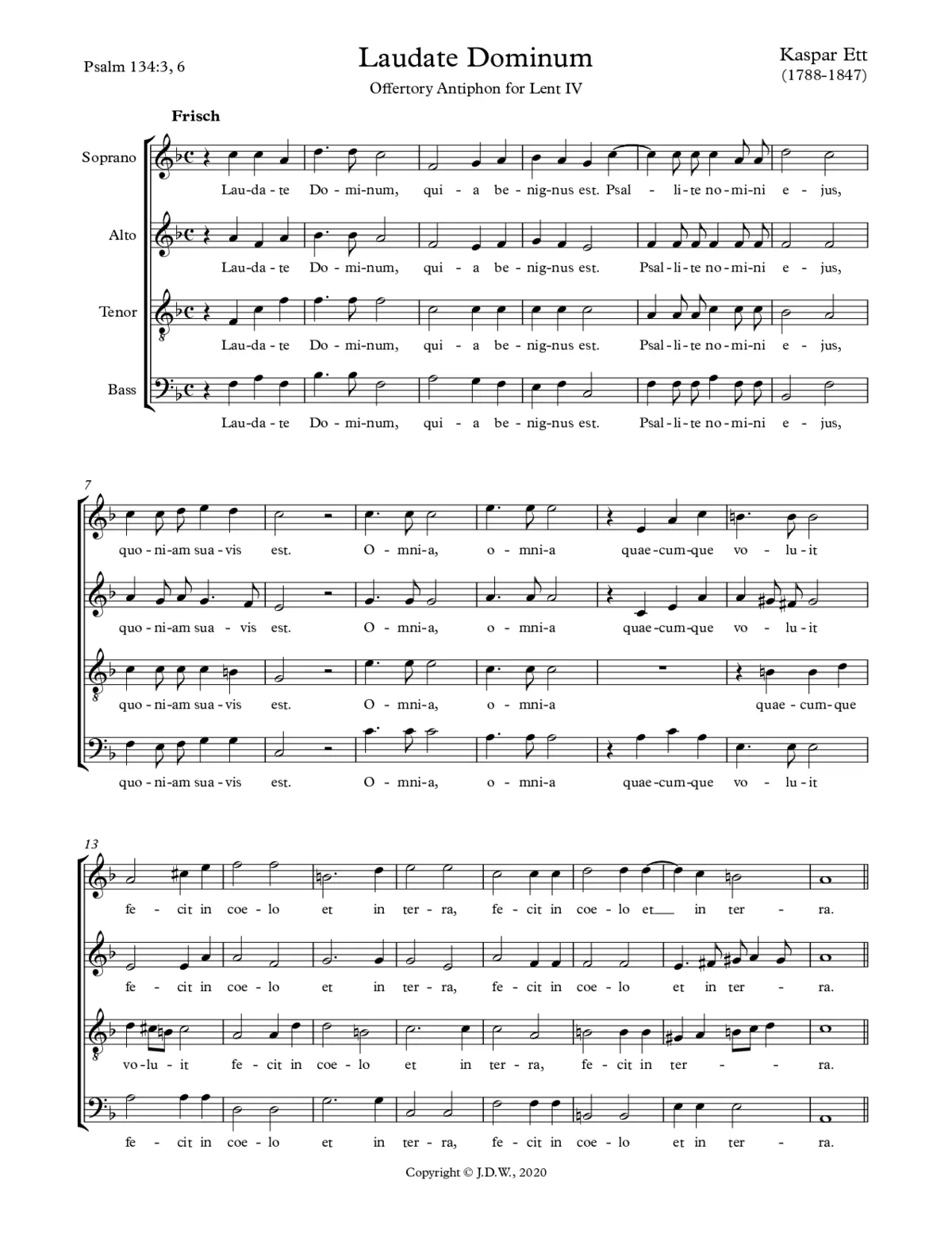 Laudate Dominum - Page 1