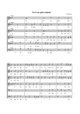 Vivre ne puis content