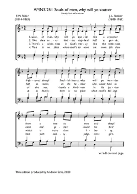 Souls of men, why will ye scatter