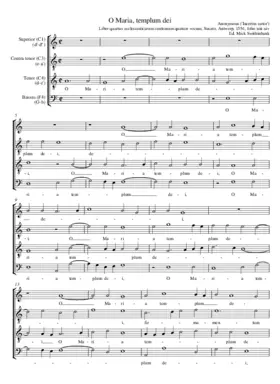 O Maria, templum Dei