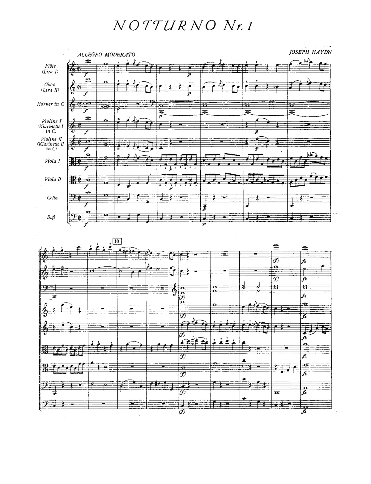 Notturno in C major - Page 1