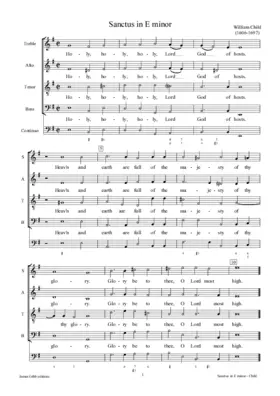 Sanctus in E minor