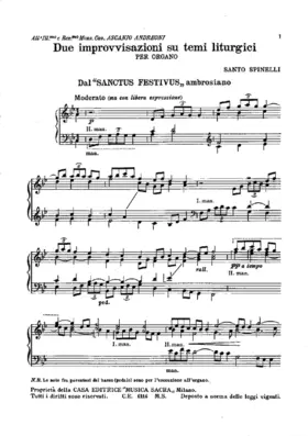 Due improvvisazioni su temi liturgici