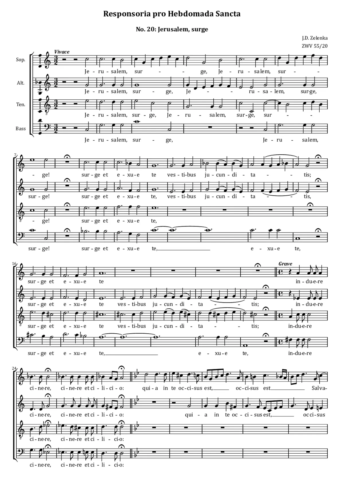 Jerusalem surge, ZWV 55:20 - Page 1